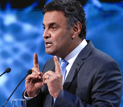 FOLHA: Campanha de Aécio usou pesquisa com dados enganosos No debate da Band, Aécio disse que pesquisas já o mostravam à frente de Dilma em Minas